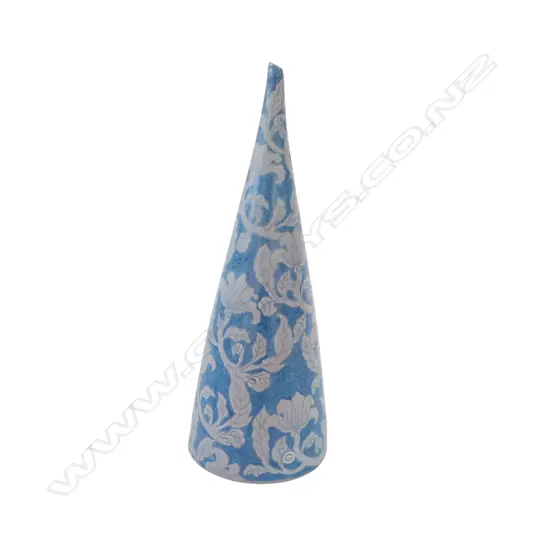 KEUM SUN LEE BLUE & GREY CONICAL VASE, H.275mm