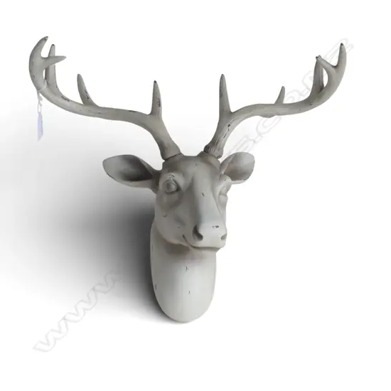 RESIN DEER HEAD H.360mm ANTLERS REMOVE