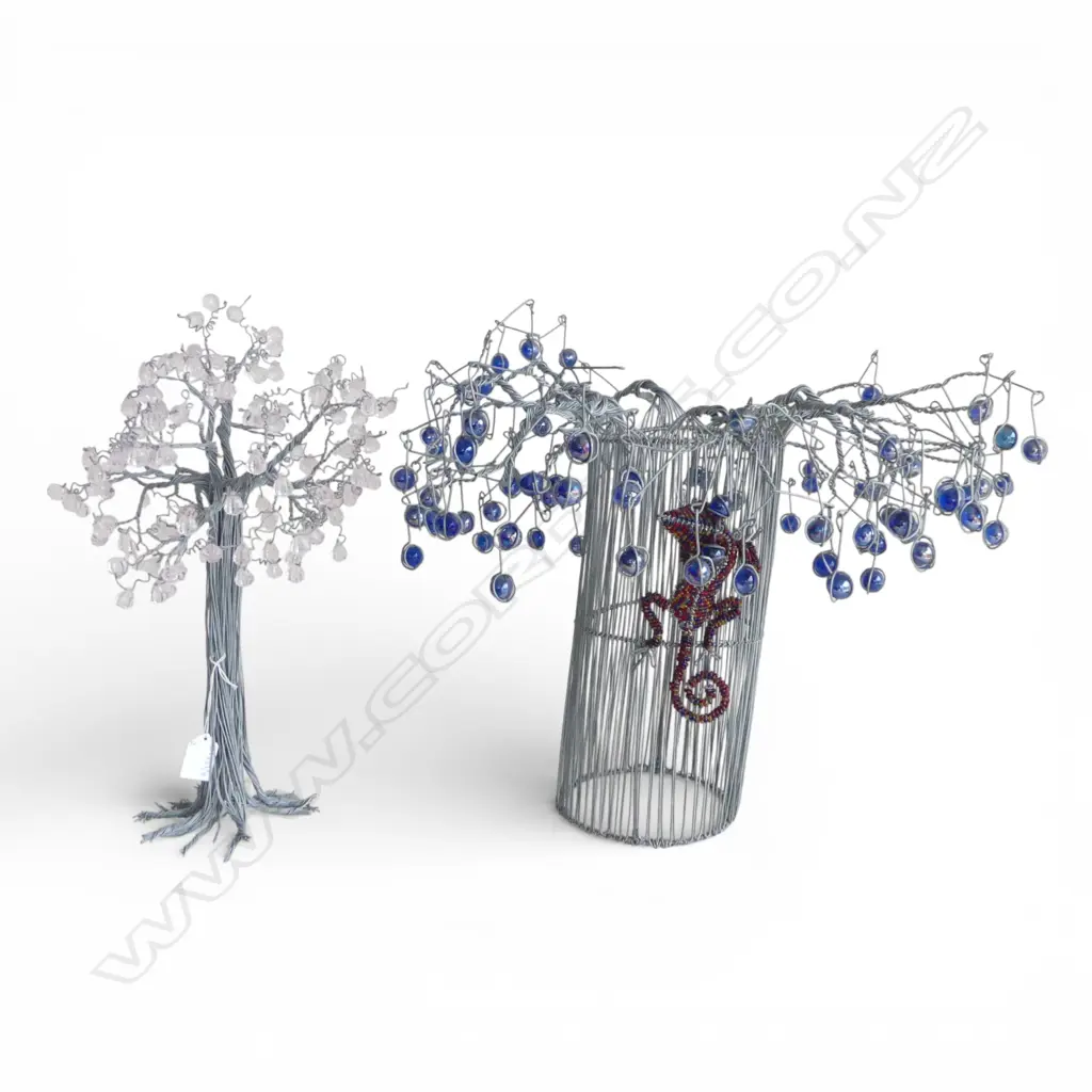 2 METAL WIRE GEM TREES H.430mm Image 1++