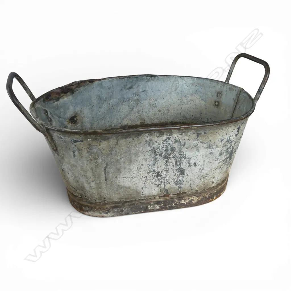 LG VINTAGE FRENCH INDUSTRIAL STYLE METAL TUB W.670mm Image 1++