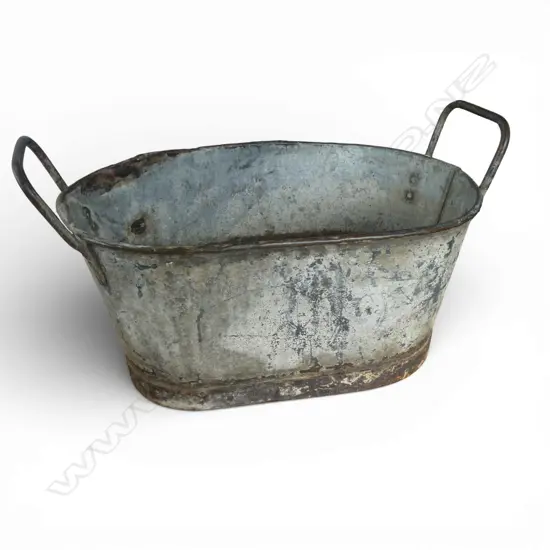 LG VINTAGE FRENCH INDUSTRIAL STYLE METAL TUB W.670mm