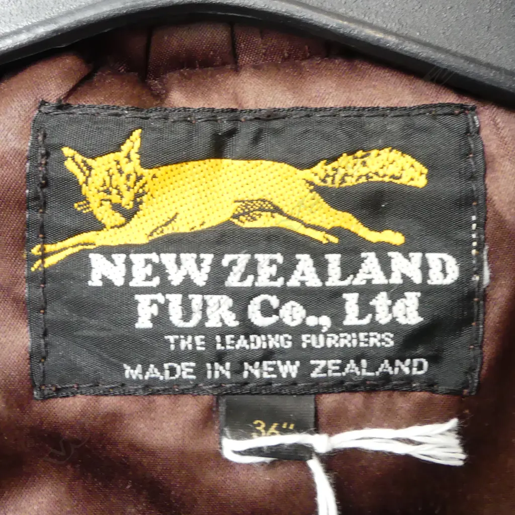 VINTAGE N.Z. RABBIT FUR JACKET size 36" Image 1++