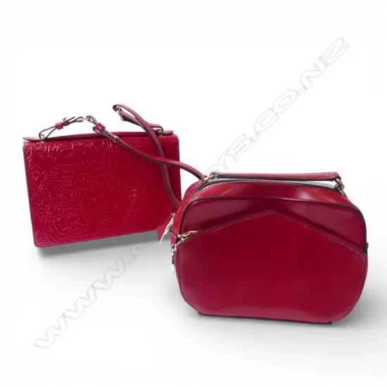 2 RED HANDBAGS; PIERRE CARDIN, OTHER W.260mm