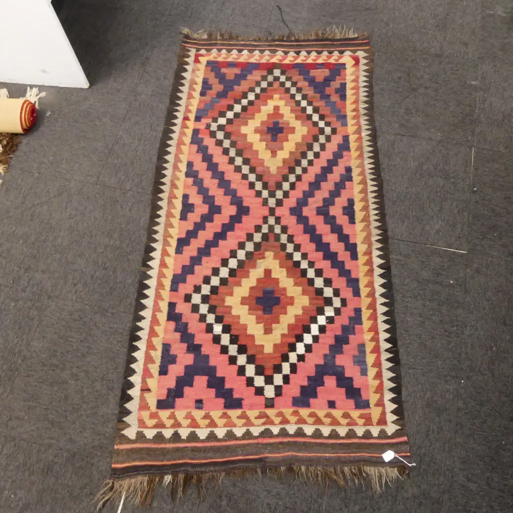 ALL WOOL KILIM RUG 1900x900mm Image 1++