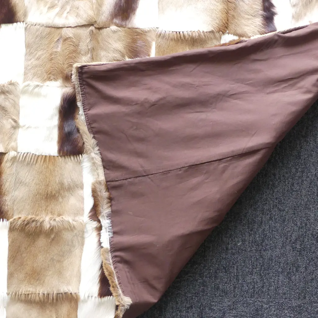 COWHIDE PATCHWORK BLANKET 2200x1700mm Image 1++