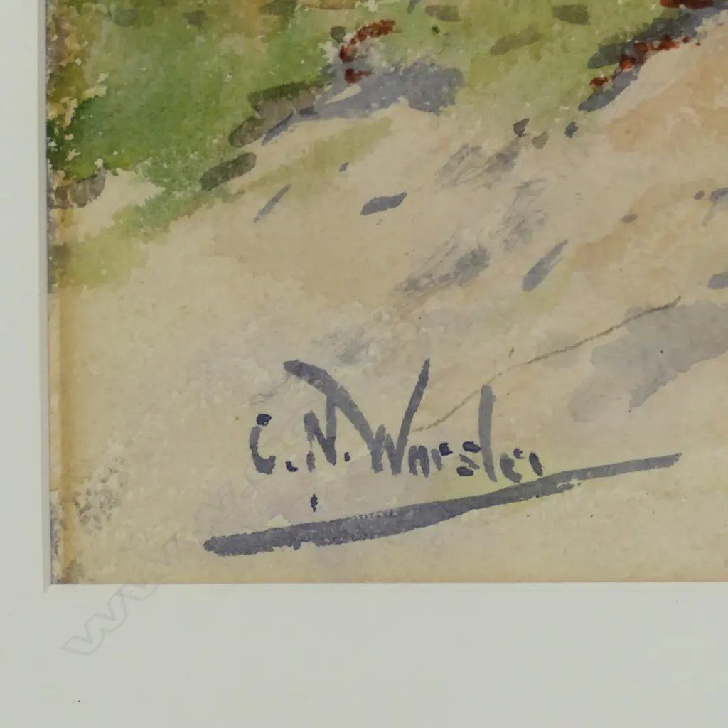 C.N. WORSLEY 'A SPRING MORNING, SPAIN', WATERCOLOUR, SIGNED 440 x 290mm Image 1++