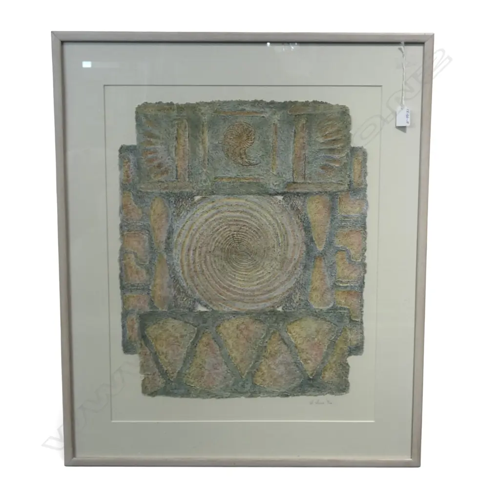 H HINE UNTITLED 1994 MIXED MEDIA 545 X 450mm  Image 1++