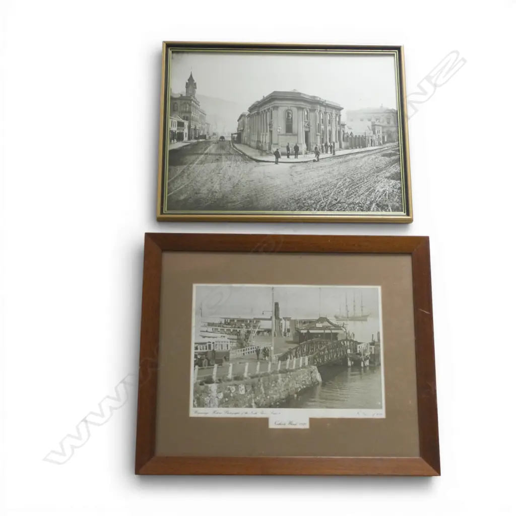2 HISTORICAL PHOTOGRAPHS; WELLINGTON & NORTHCOTE WHARF 355x480mm Image 1++