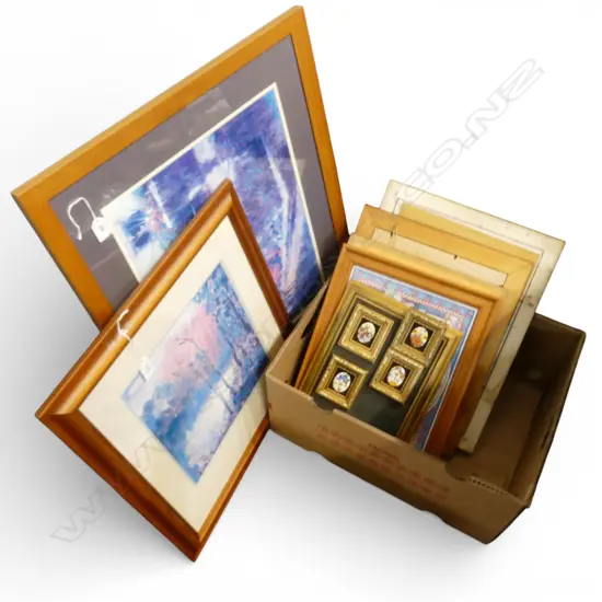 SELECTION OF EIGHT  VARIOUS PRINTS AND ARTWORKS 