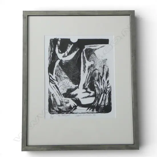 LOUISE HENDERSON, 'THE WATERFALL', LITHOGRAPH ED. 11/15, 290 X 230MM