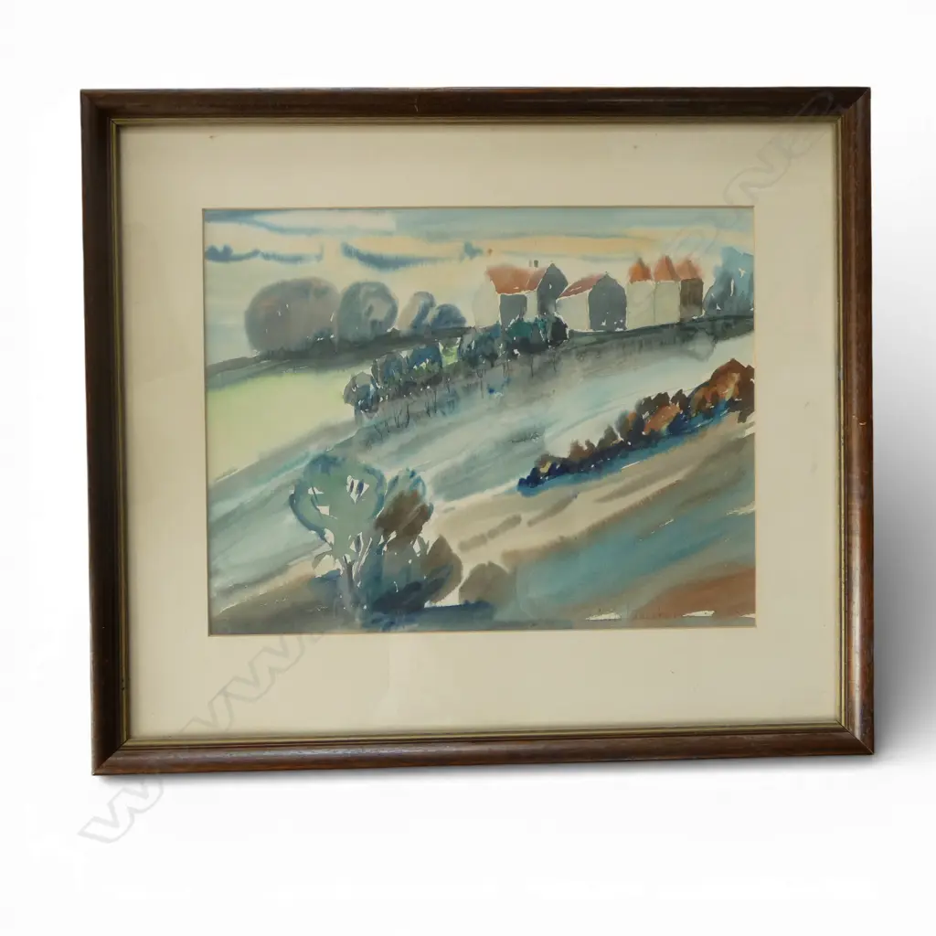 A. GOLDWATER, LANDSCAPE WC 245x315mm Image 1++