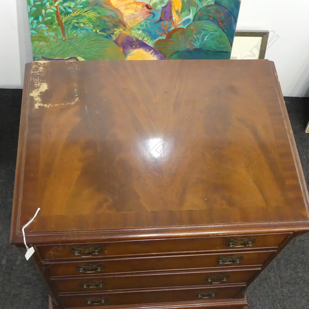 4 DRAWER GEORGIAN STYLE CHEST OF DRAWERS 625x455x800mm Image 1++