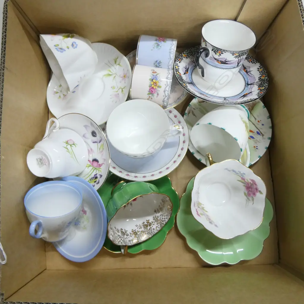 10 SHELLEY CHINA C/S MIXED PATS Image 1++
