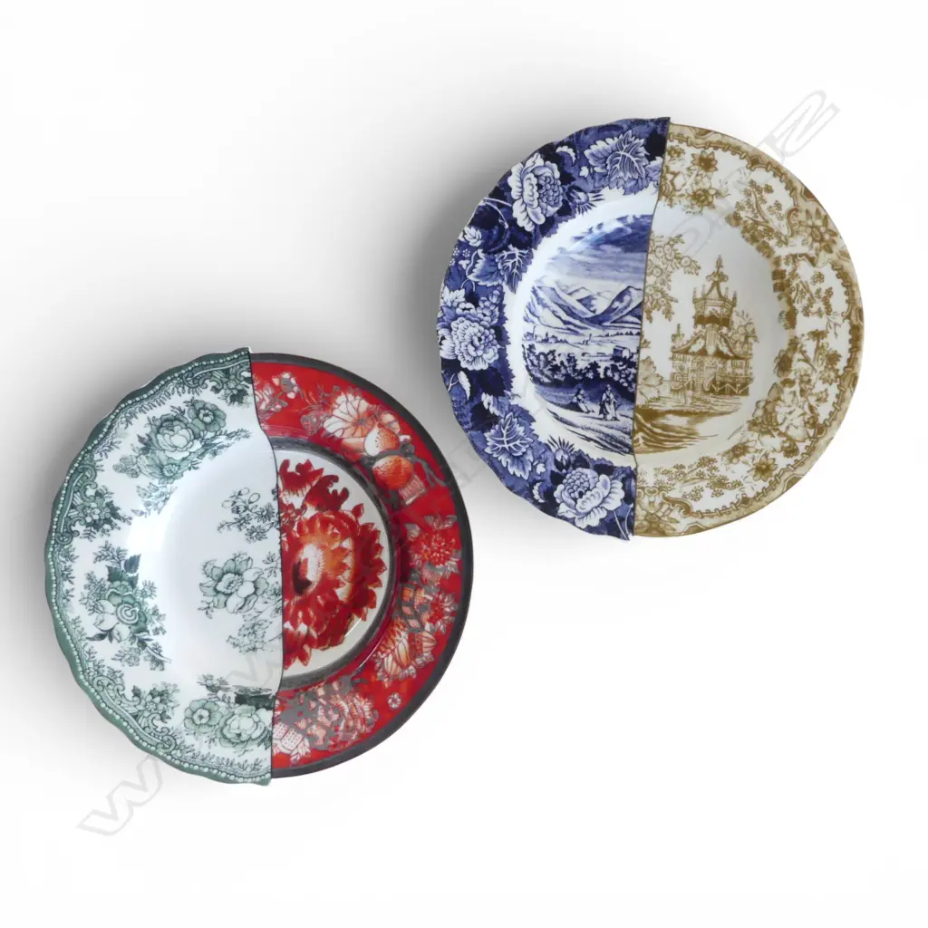 TWO SELETTI 'CTRLZAK' HYBRID BOWLS Dia.250mm Image 1++