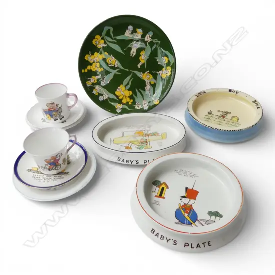 COLLECTION OF 3 BABY PLATES LUCY ATTWEL CSPS ETC