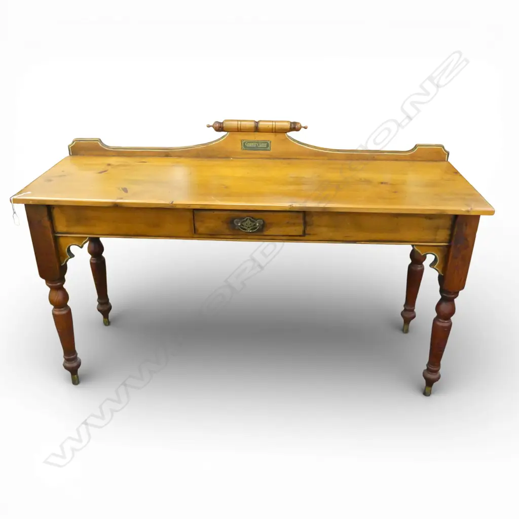 COUNTRY LANE HAND MADE WOODEN TABLE w. 1 DRAWER 1470x505x920mm Image 1++