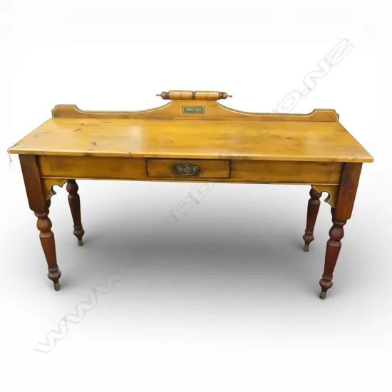 COUNTRY LANE HAND MADE WOODEN TABLE w. 1 DRAWER 1470x505x920mm