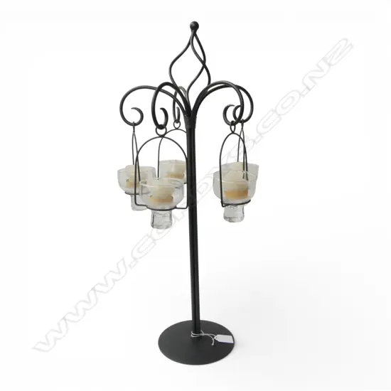 CONTEMPORARY METAL TEA LIGHT HOLDER H.585mm