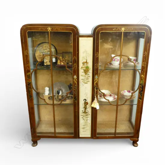 HAND PAINTED CHINA CABINET 1060x305x1175mm