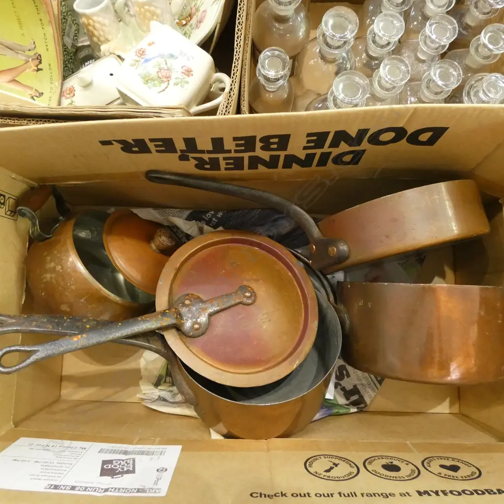 ASST. COPPER PANS POTS etc Image 1++