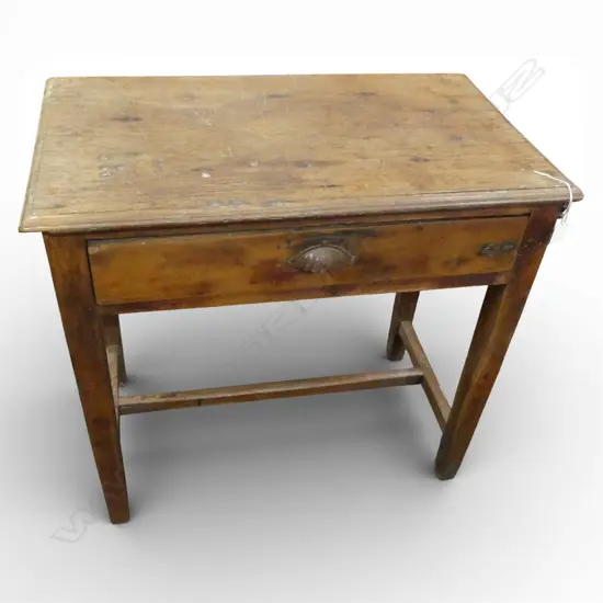 RUSTIC WOODEN TABLE w. 1 DRAWER 760x435x715mm