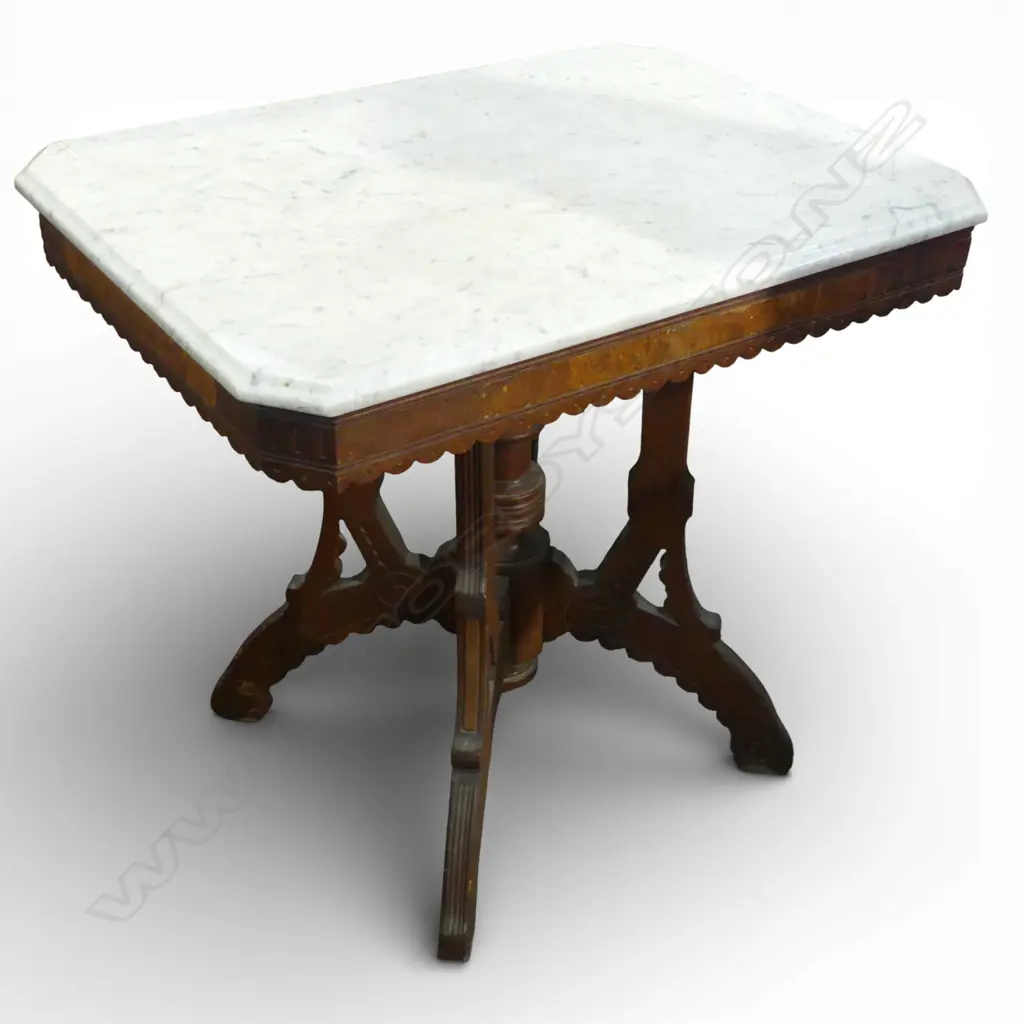MARBLE TOP TABLE 820x590mm Image 1++