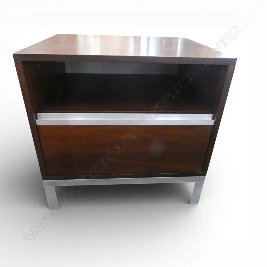 MODERN BEDSIDE CABINET; MICHAEL DRAPER DESIGN AUCKLAND 520x440x510mm Image 1++