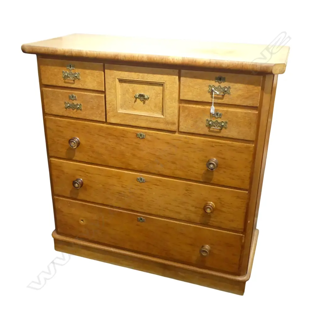 COLONIAL MOTTLED KAURI SCOTCH CHEST some fading 1290x545x1280mm some faults Image 1++