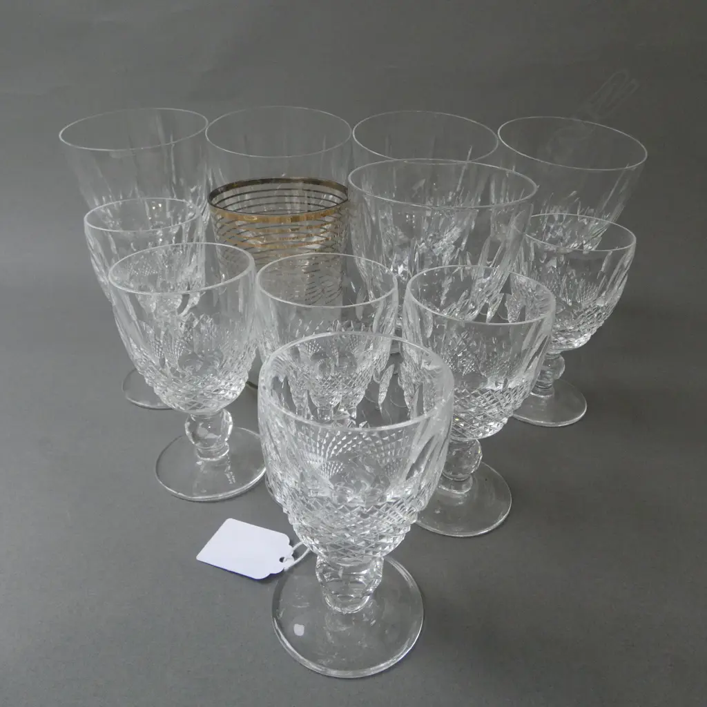 12 GLASSES INCL. 6 WATERFORD H.100mm (1 AF) Image 1++