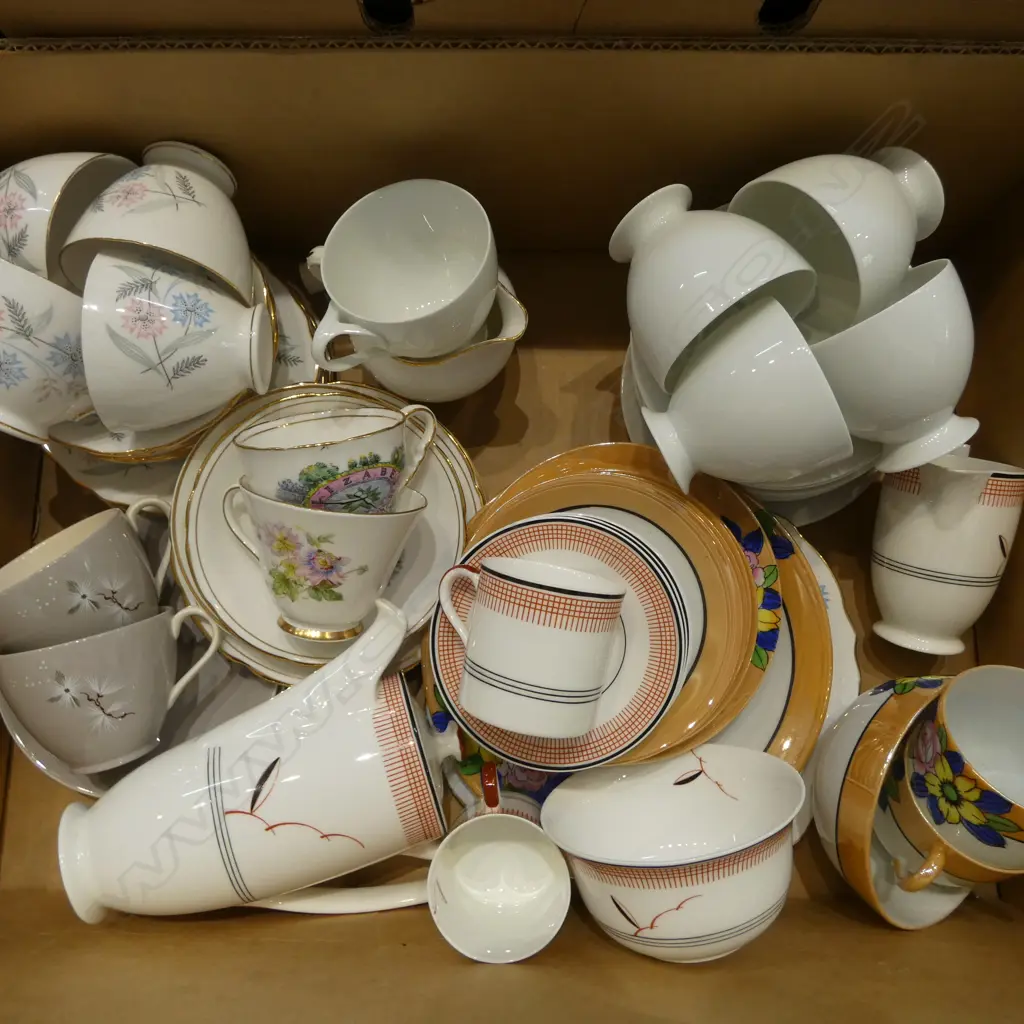 ASST. CHINA TEA SETS INCLDS; ROYAL DOULTON & HUTSCHENREUTHER Image 1++