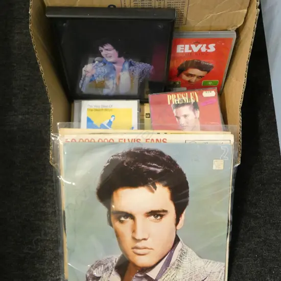 **RTV** ELVIS COLLECTION; CDs, RECORDS ETC (scratched)