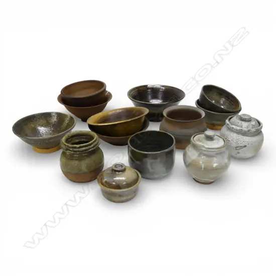 ASST. STUDIO POTTERY BOWLS, JARS etc