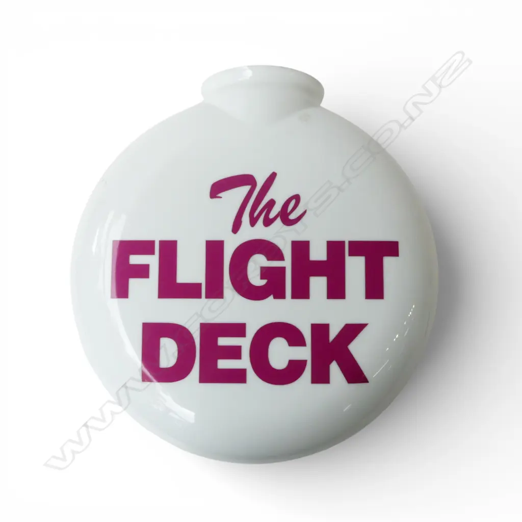 MILK GLASS THE FLIGHT DECK LIGHTSHADE H370MM Image 1++