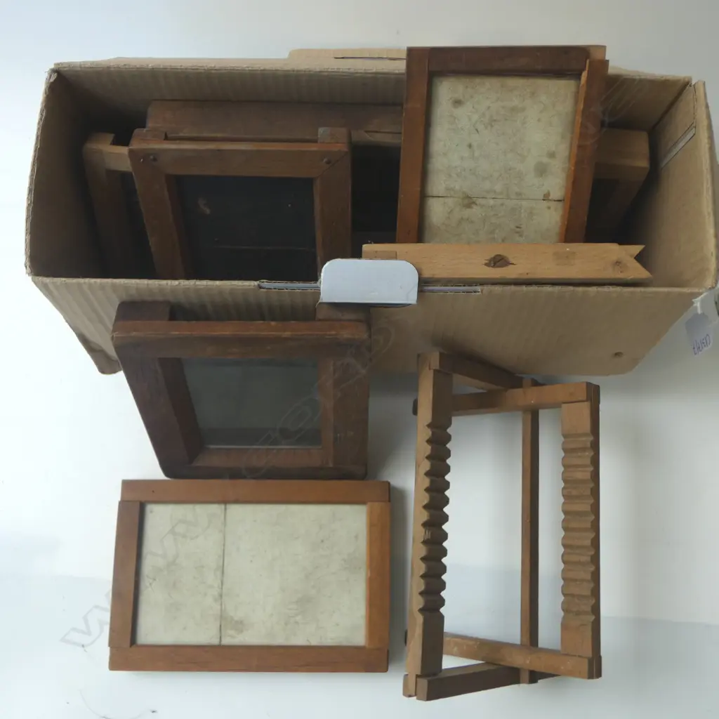 VINTAGE WOODEN KODAK PRINTING FRAMES & NEGATIVE STANDS Image 1++