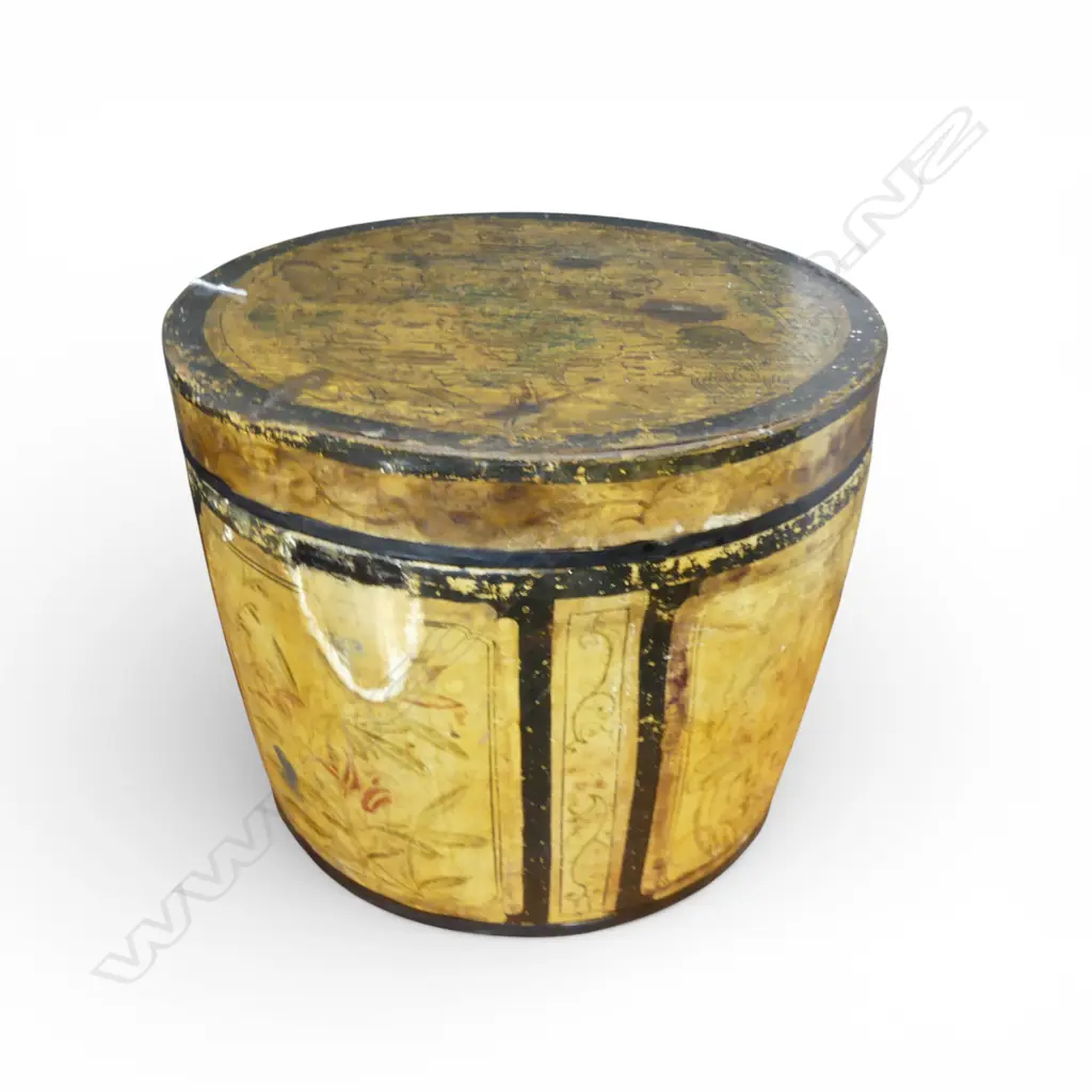ORIENTAL LACQUER LIDDED CONTAINER H.335mm, 405mm dia Image 1++