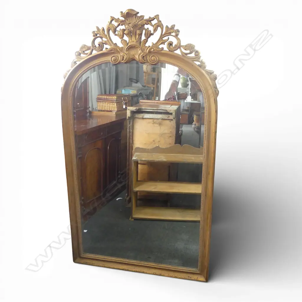 LG FRENCH BEVEL EDGED OVER MANTEL MIRROR 1880x1070mm Image 1++