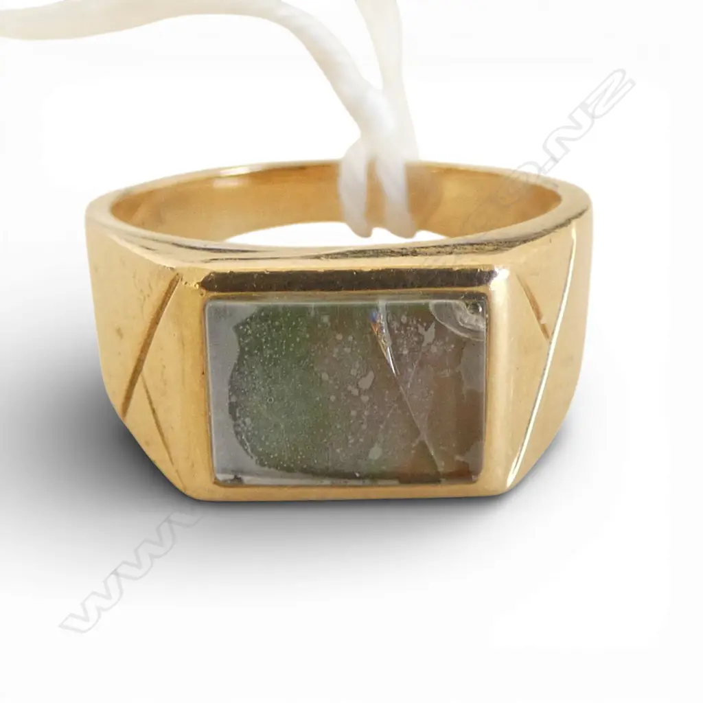 14CT RING, STONE FAULTED 4.8gms SIZE O Image 1++