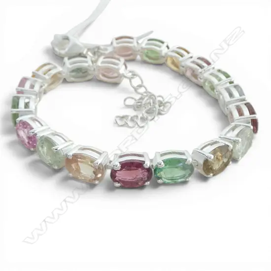SILVER & TOURMALINE BRACELET