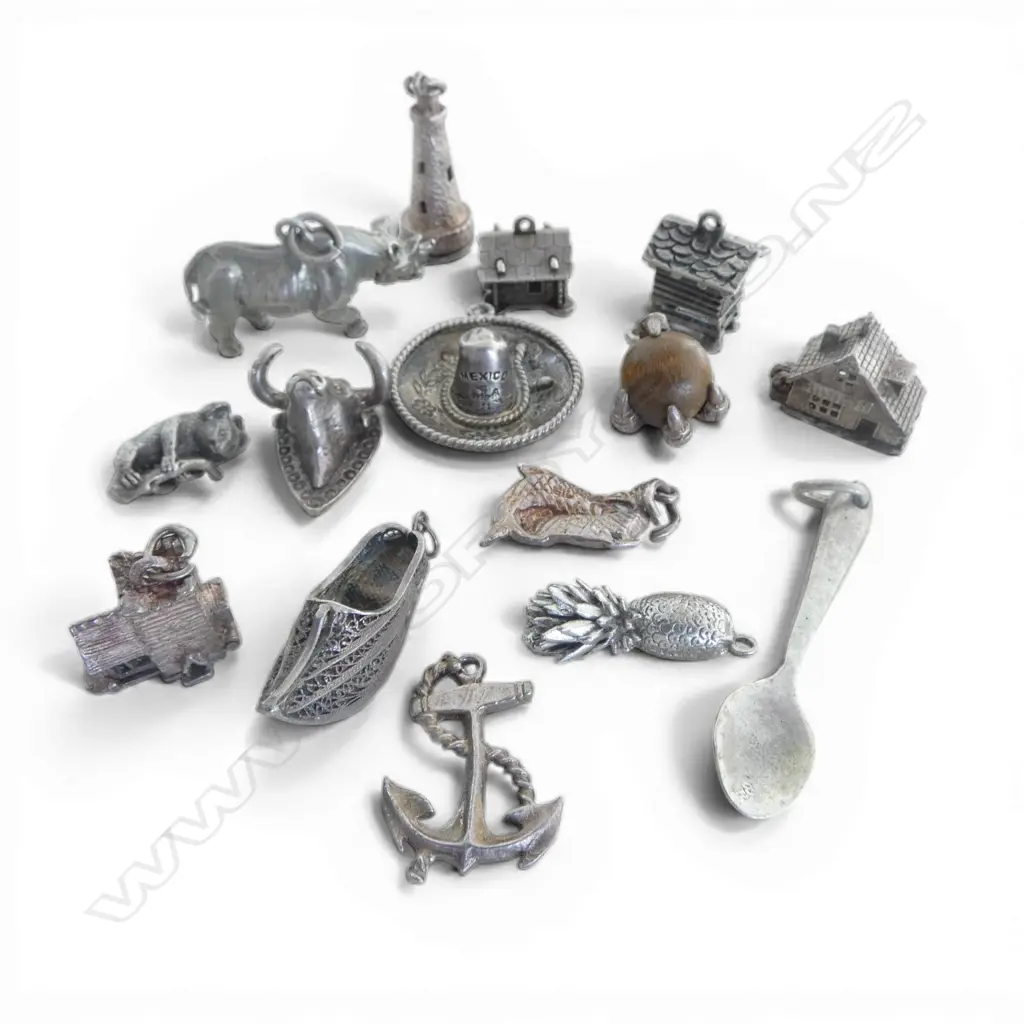 15 asst SILVER CHARMS some opening Image 1++