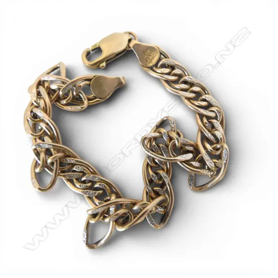 10CT YG BRACELET L.190mm 6.1gms