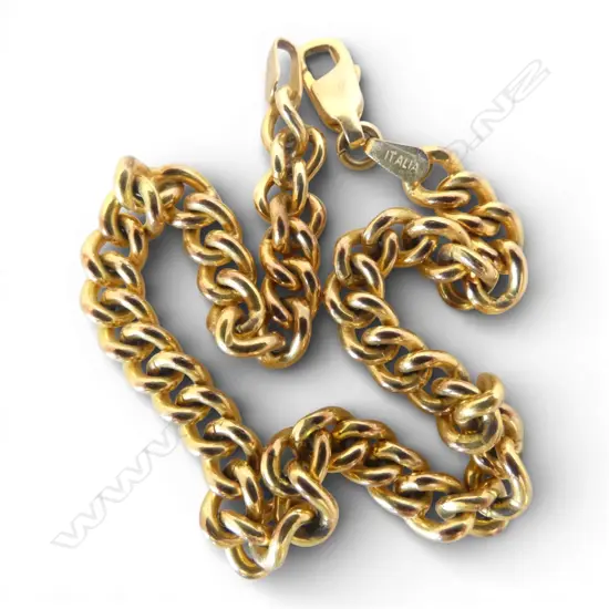 9CT YG BRACELET L.190mm 14.1gms