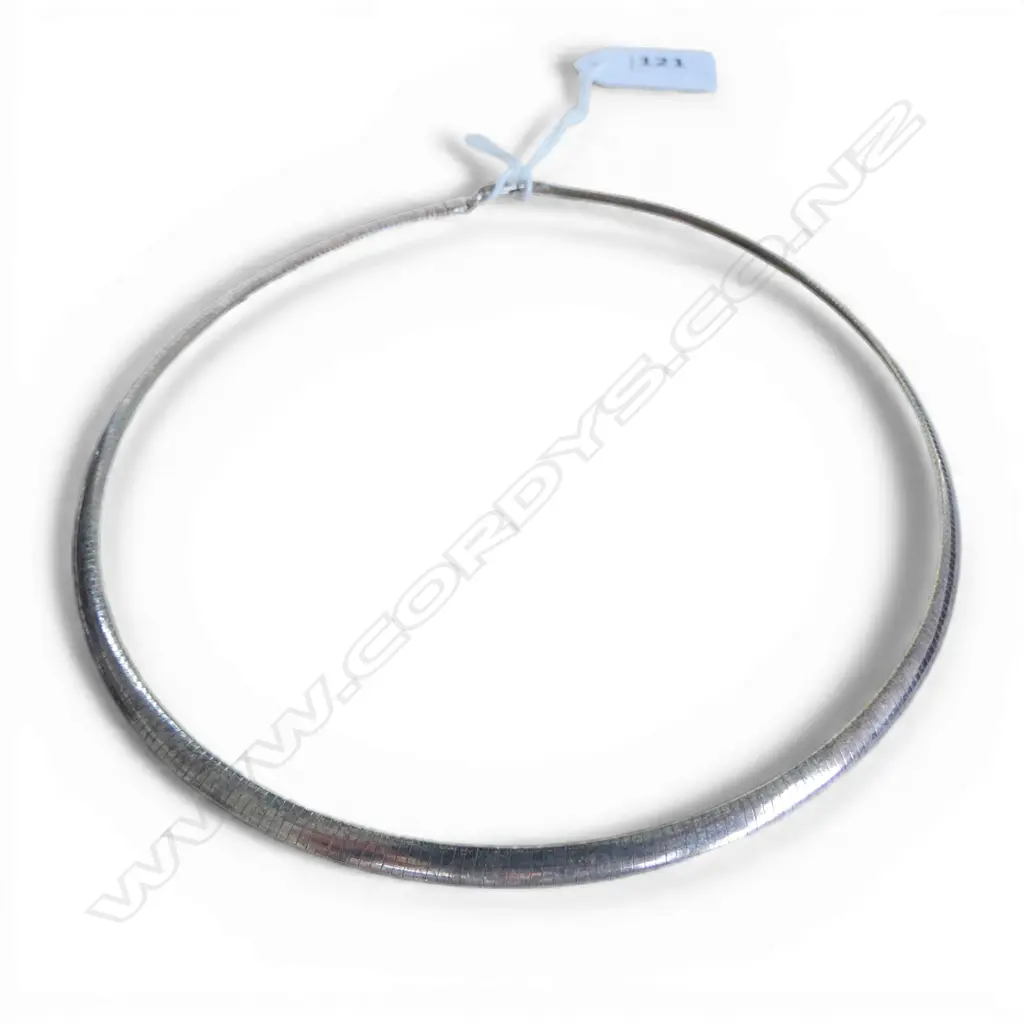 925 SILVER (GOLD PLATE on one side) COLAR L.400mm 14gms Image 1++