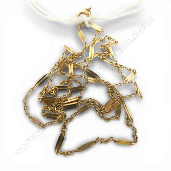 14ct YELLOW GOLD NECK CHAIN L.660mm. 2.74gms