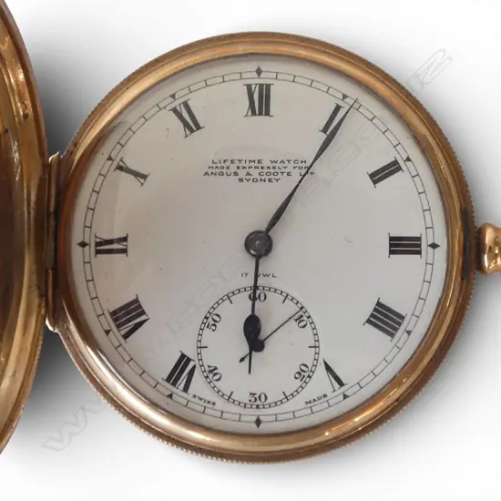 9CT GOLD FULL HUNTER POCKET WATCH 95.22gms