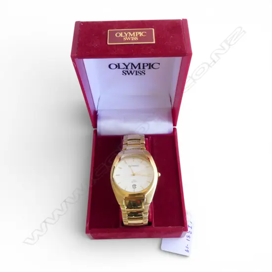 TWO WATCHES - LADIES MICHELE (BOXED), GENTS OLYMPUS (BOXED)