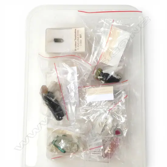 LGE COLLECTION TOURMALINE GEMSTONES: 'Watermelon Crystal 23.32ct' + '30.2gm Pink Cap Tourmaline Crystal with Albite.....