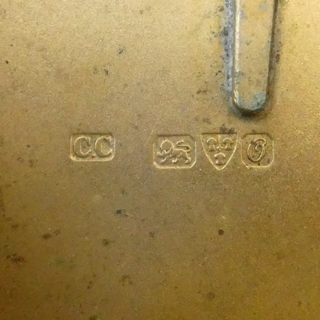 STG SILVER TOBACCO BOX, CHESTER 1914 85mm dia 106gms Image 1++