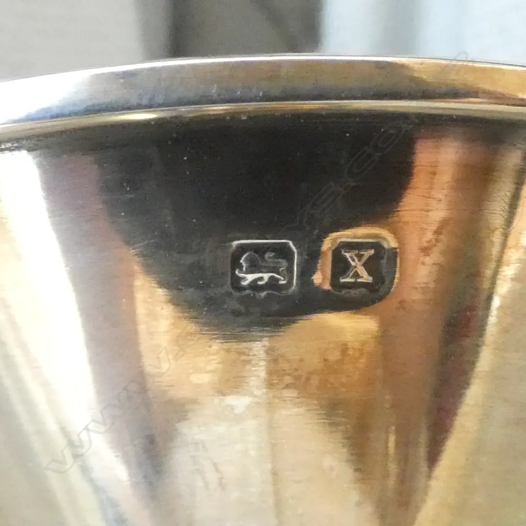 STG SILVER & TORTOISESHELL TROPHY VASE, B'HAM 1922 H.135mm WEIGHTED... Image 1++