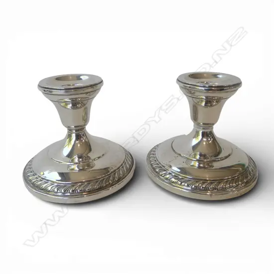 PR STG SILVER WEIGHTED CANDLE HOLDERS H.75mm