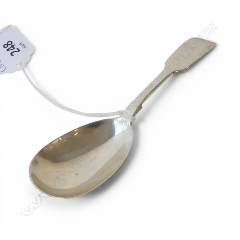 VICTORIAN STG SILVER TEA CADDY SPOON, HENRY HOLLAND, LONDON 1847, 13.61gms Image 1++